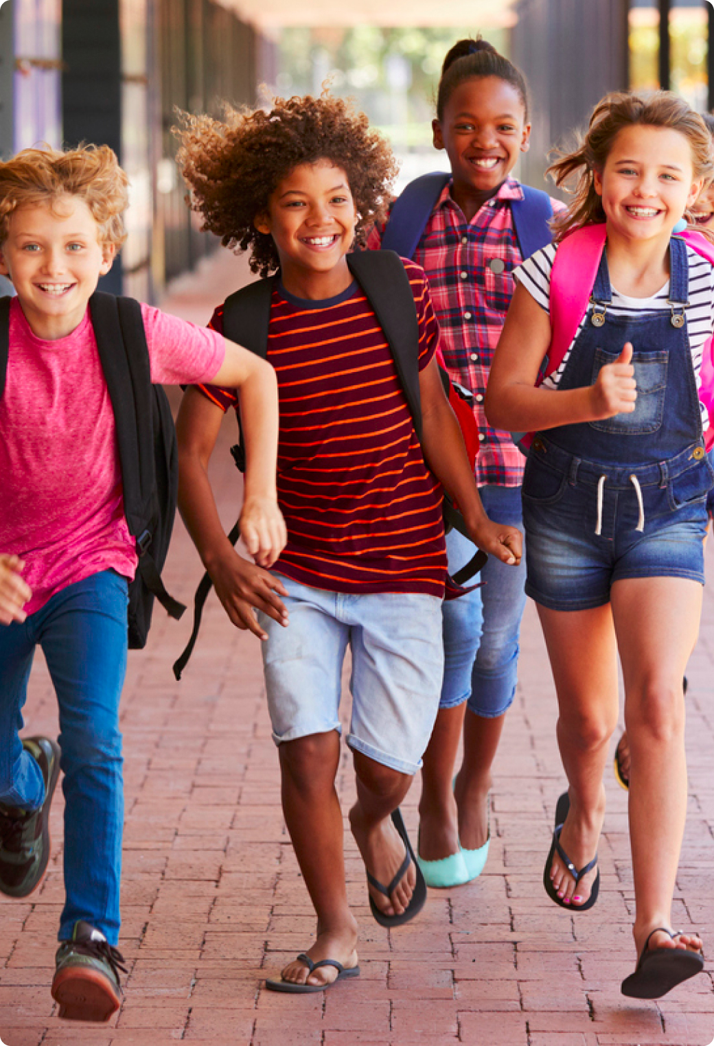 Students walking together